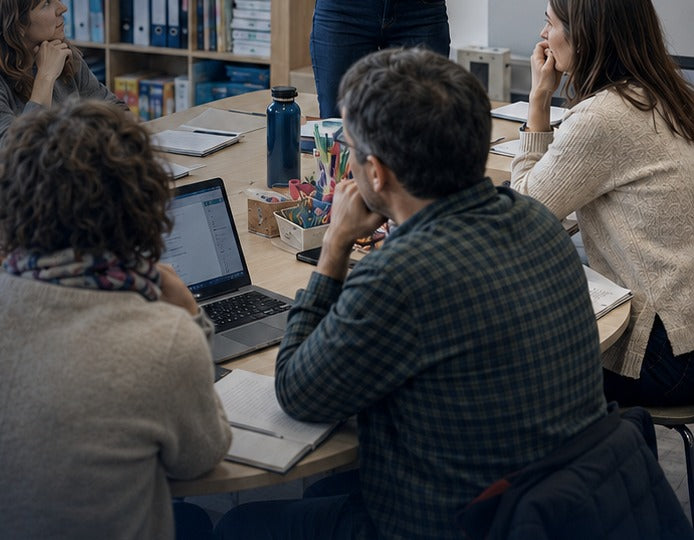 Profesorado en una sesión de formación